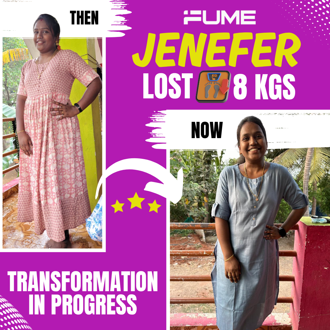Jenefer — Lost 8 kgs — transformation in progress