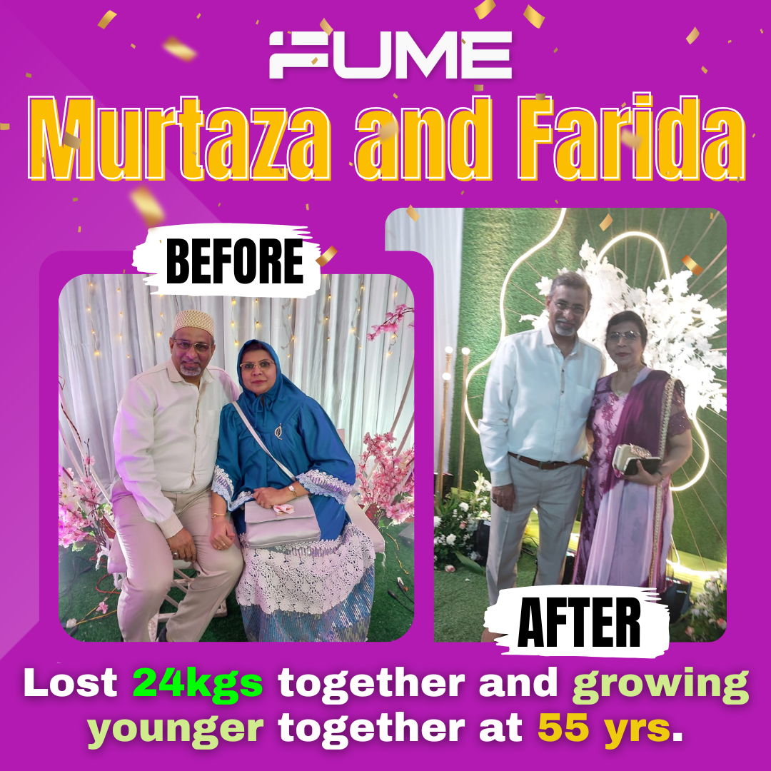 Murtaza & Farida — Lost 24 kgs together at 55