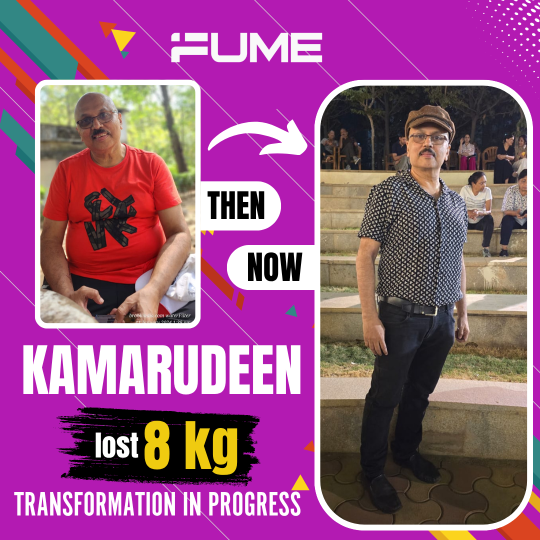 Kamarudeen — Lost 8 kg — transformation in progress